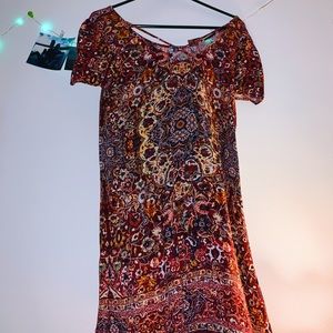 Criss-cross front Boho Dress